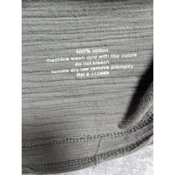 BKE Buckle Polo Shirt Men Large Gray Athletic Fit Distressed Raw Trim Streetwear - Picture 6 of 9